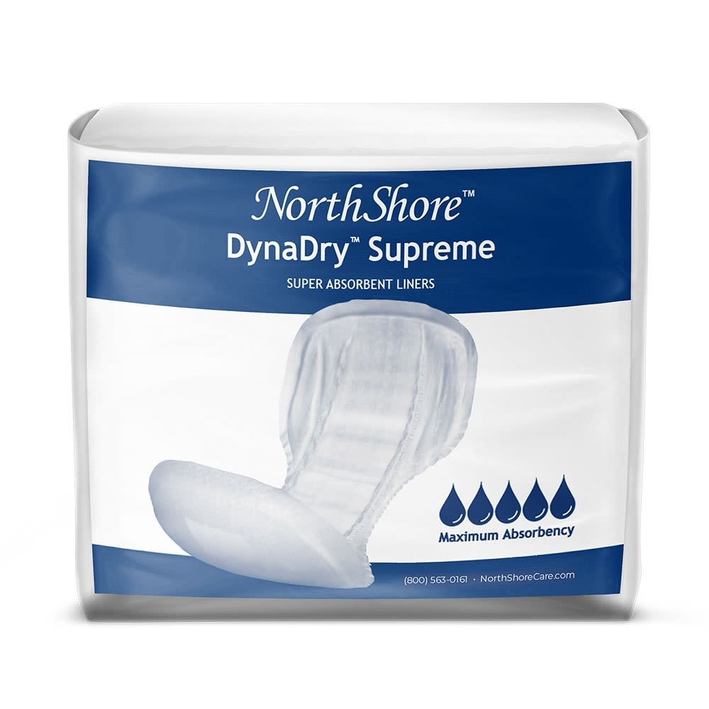 NorthShore DynaDry Supreme Unisex Liners, 24 oz, X-Large, White